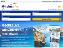 Tablet Screenshot of m-tours-live.de